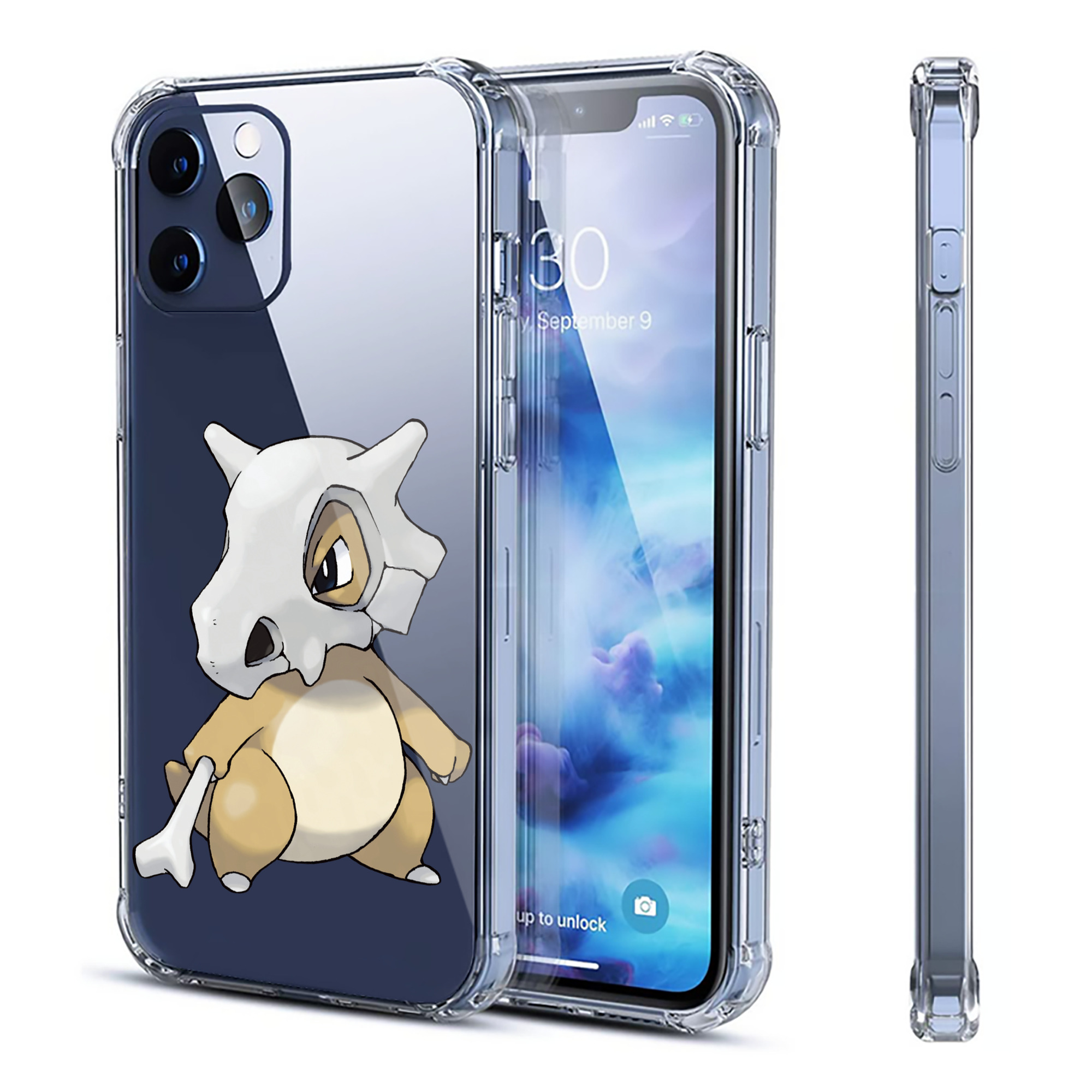 （画像用） ポケットモンスター Pokémon 【iPhone 12シリーズ対応】透明スマホケース（クリアソフトケース）